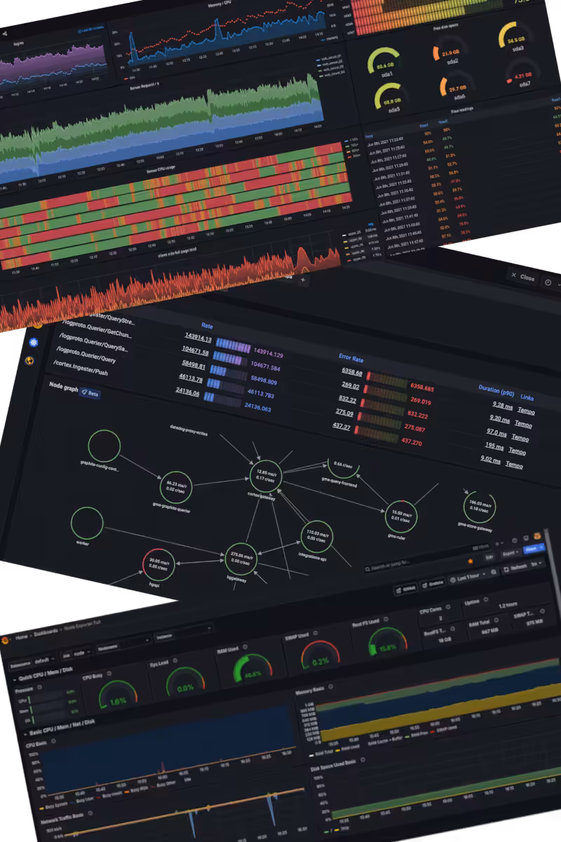 IT technician working on a server rack